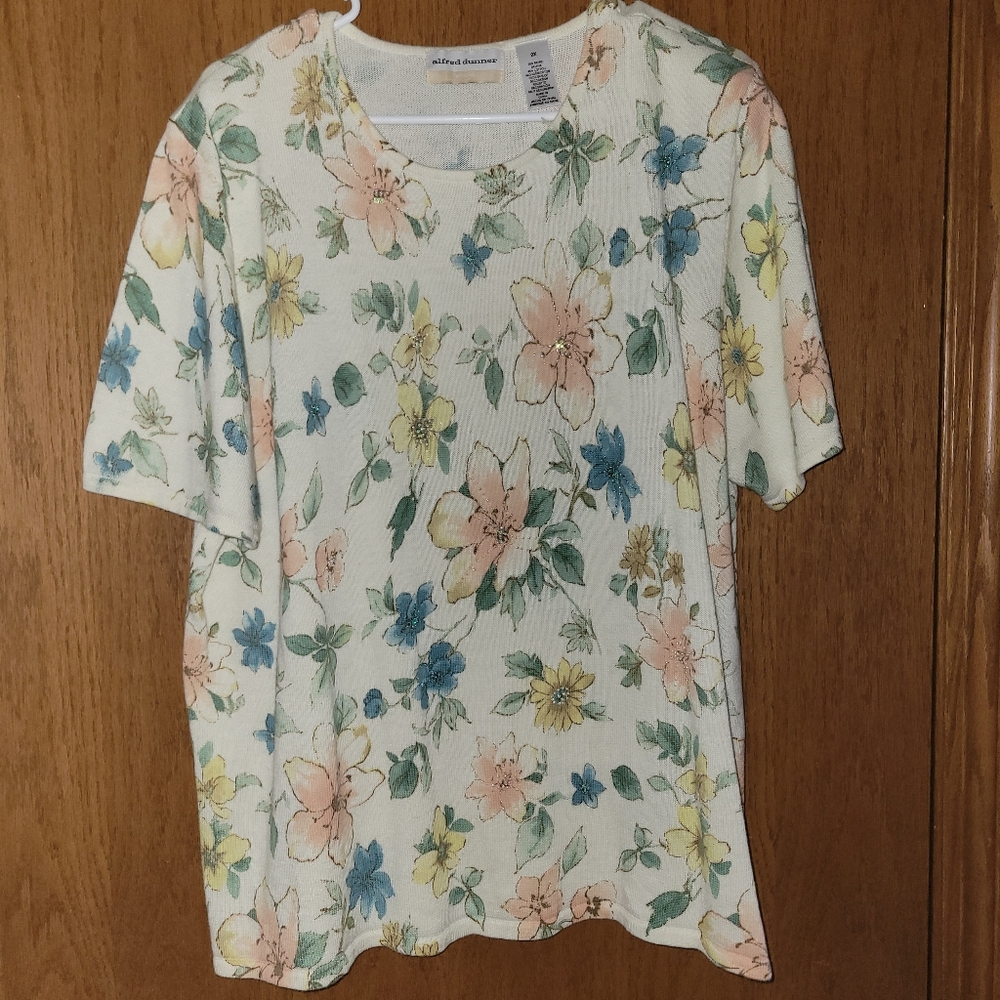Alfred Dunner 2x Beaded Flower